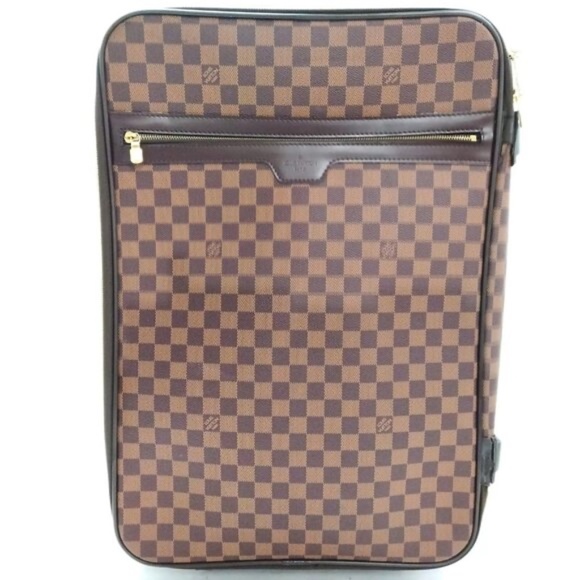 100% Authentic Louis Vuitton Pegase55 Brown Damier Travel Bag - Picture 1 of 9